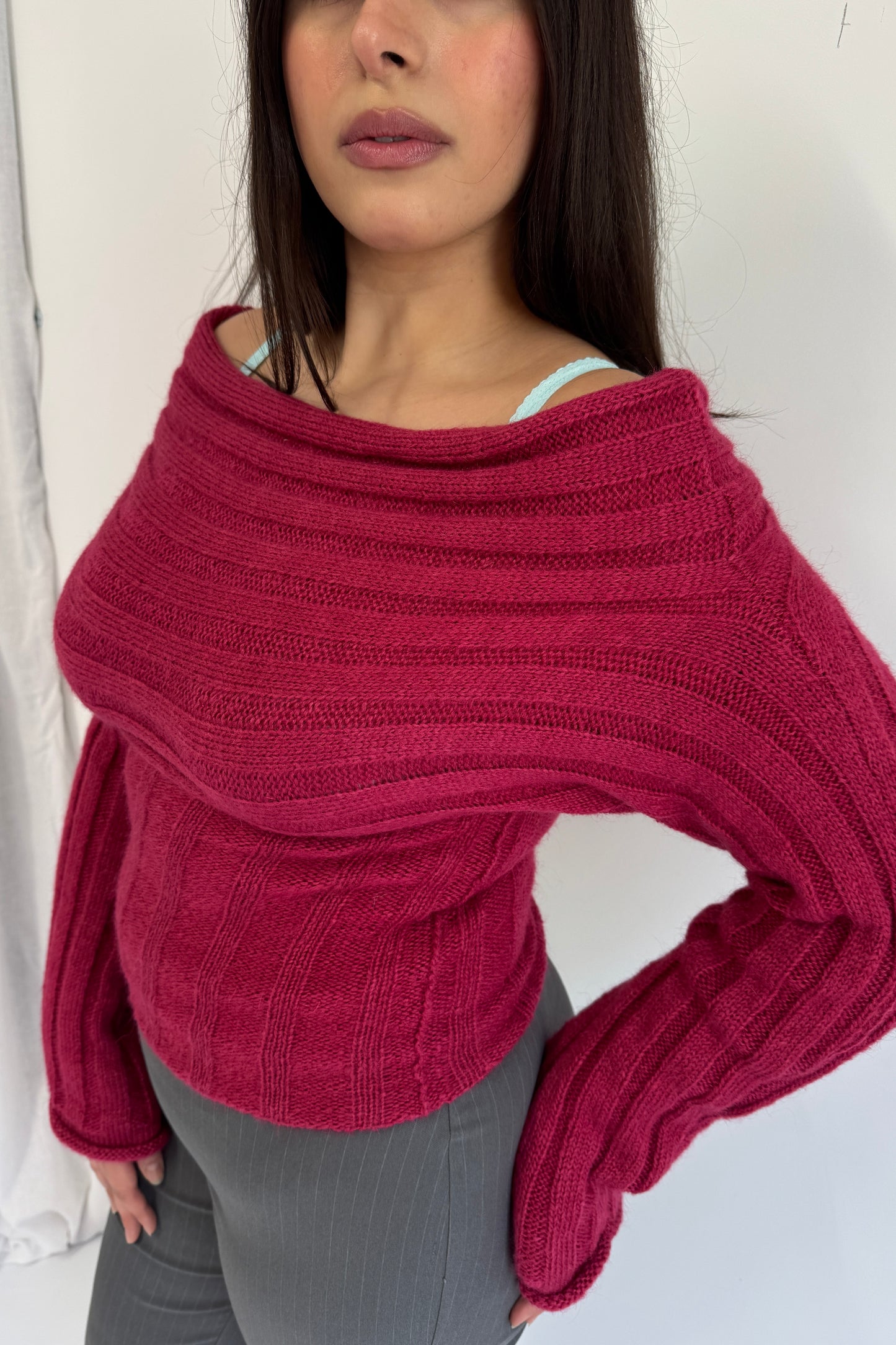 2 Way Knit - Raspberry