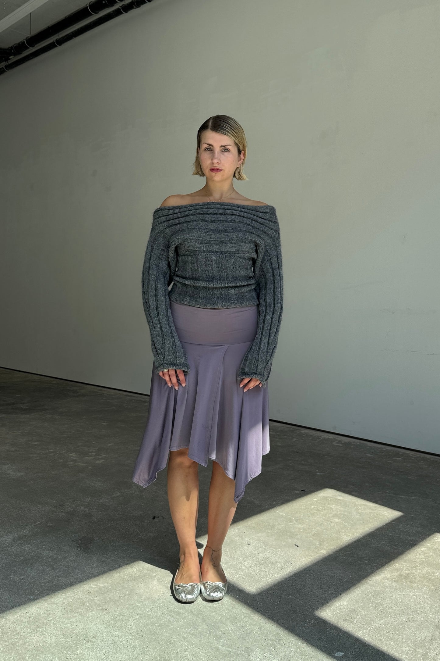The 2 way knit - steel