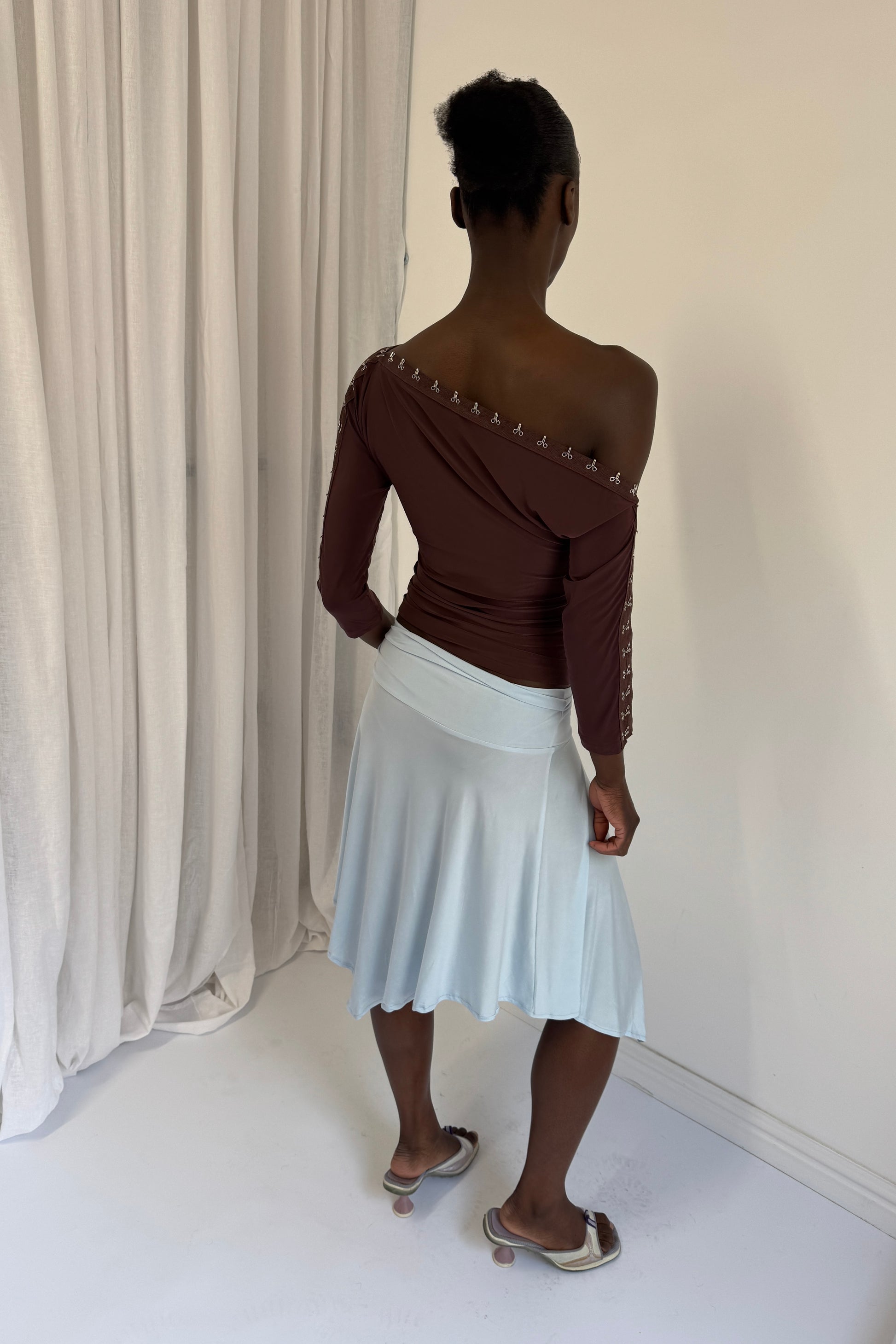 Slinky Skirt - Sky