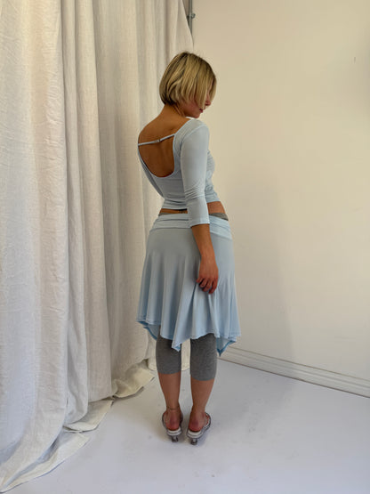 Slinky Skirt - Sky