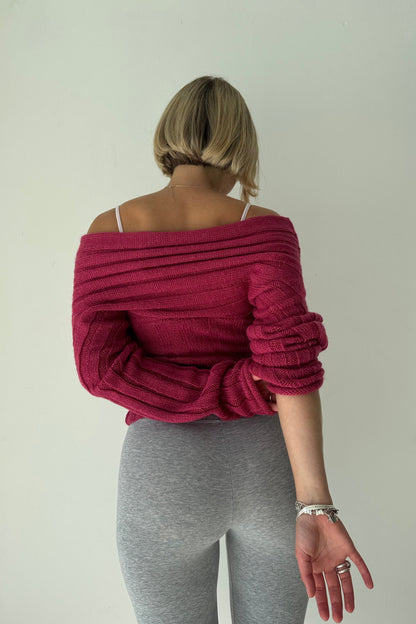 2 Way Knit - Raspberry