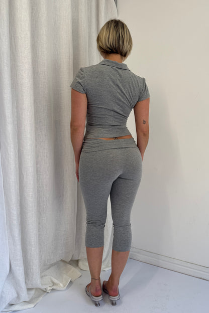 Polo Top - Grey