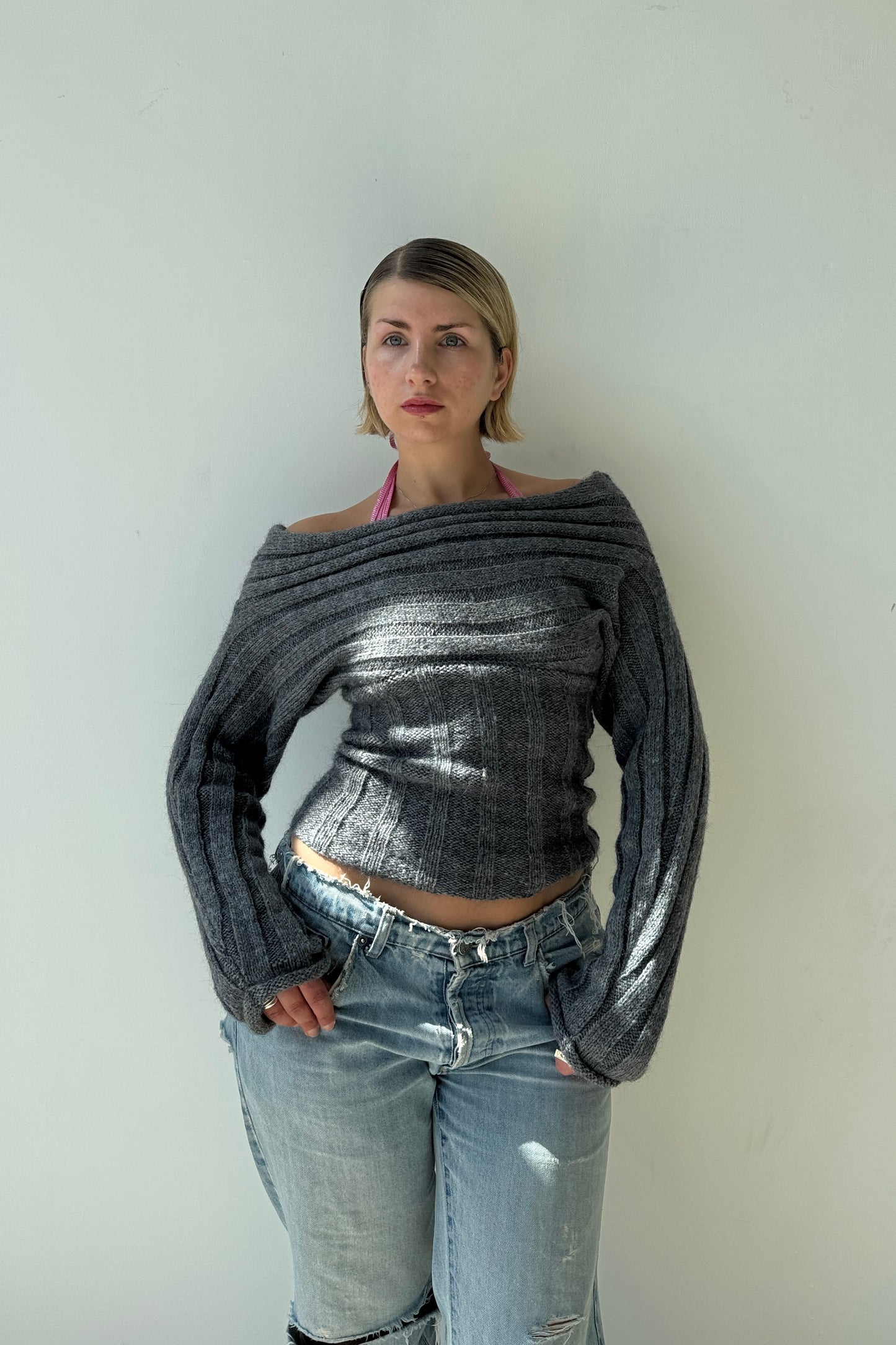 The 2 way knit - steel