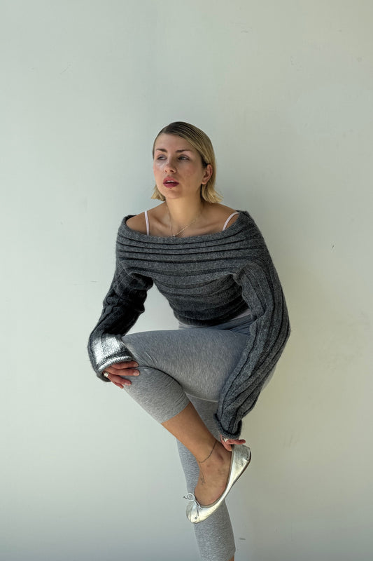 The 2 way knit - steel