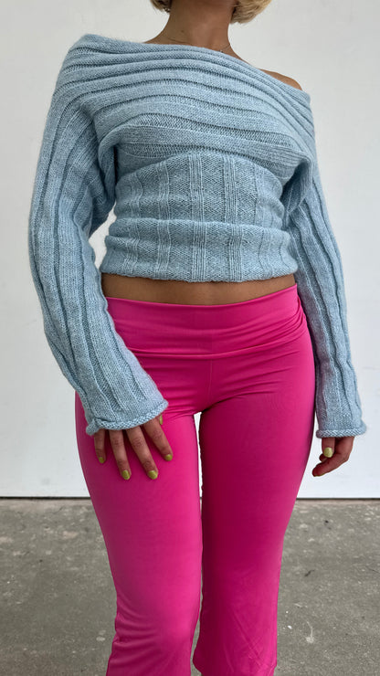 Slinky Capris -  Raspberry