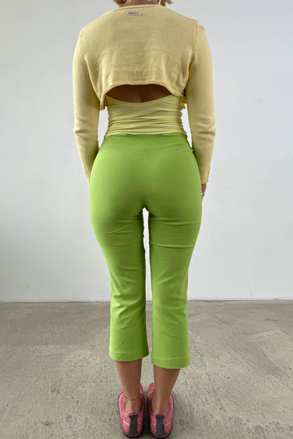 Flared Capris - Pistachio