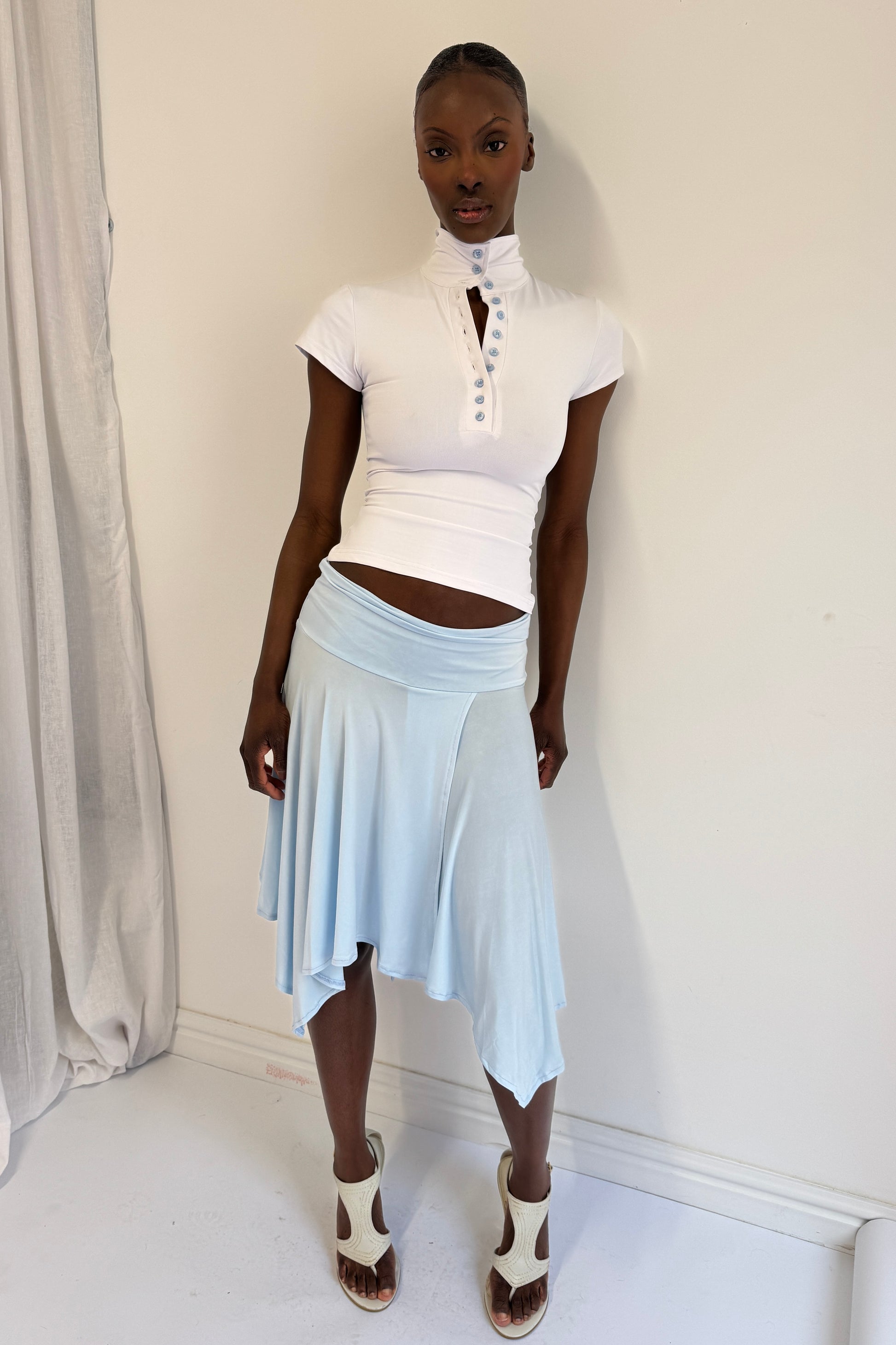 Slinky Skirt - Sky