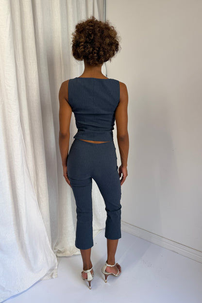 Flared Capris - Denim