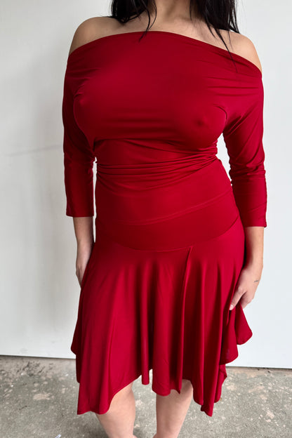 Draped top - Cherry