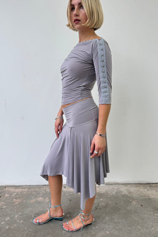 Slinky Skirt - Cloud