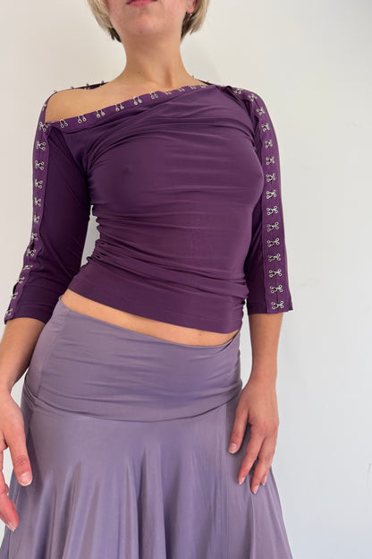 Hooked Top - Aubergine