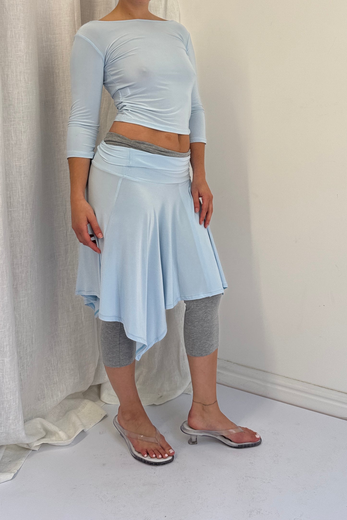 Slinky Skirt - Sky