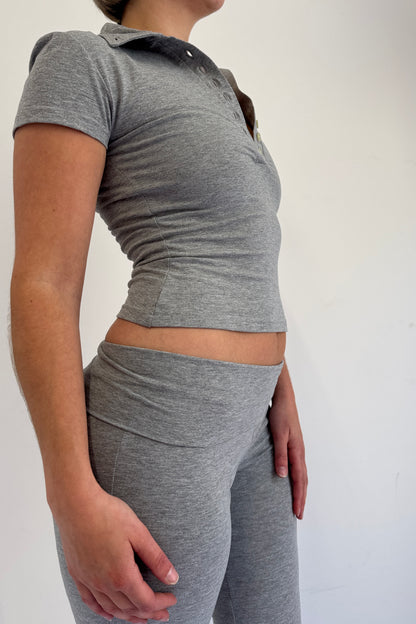 Polo Top - Grey