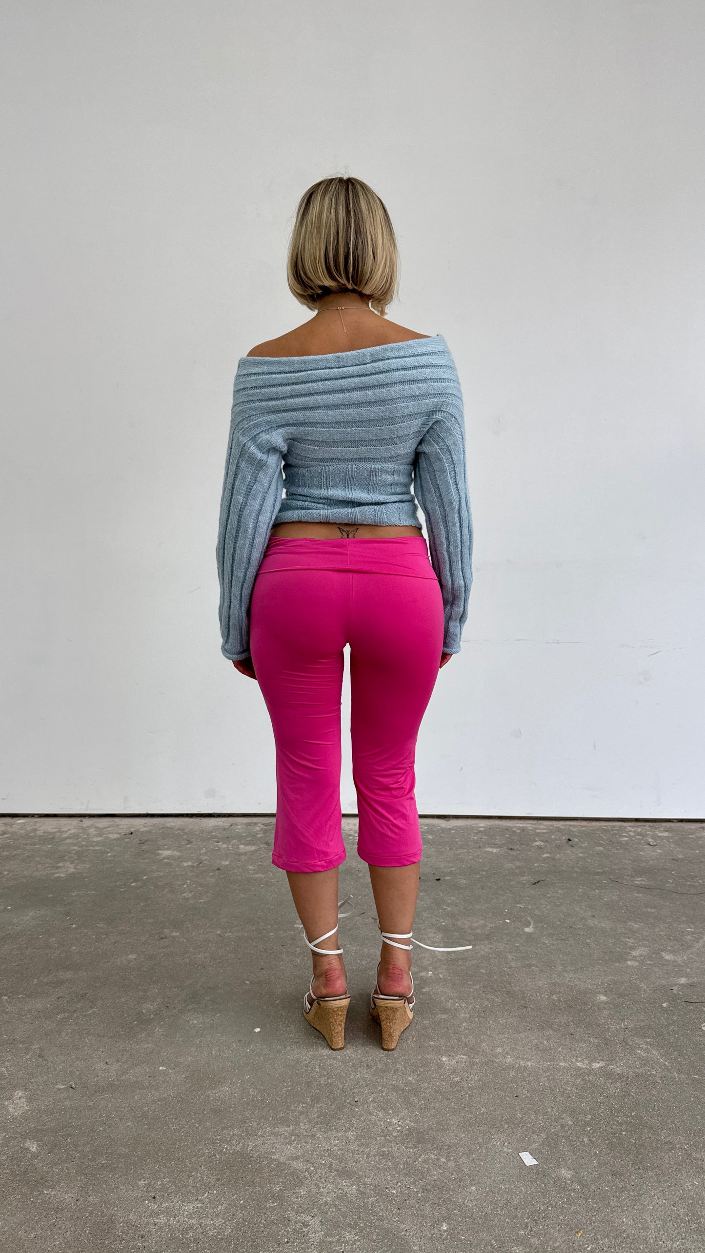 Slinky Capris -  Raspberry