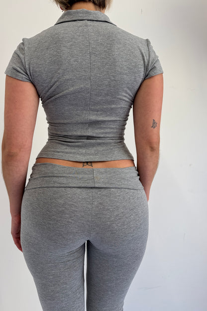 Polo Top - Grey