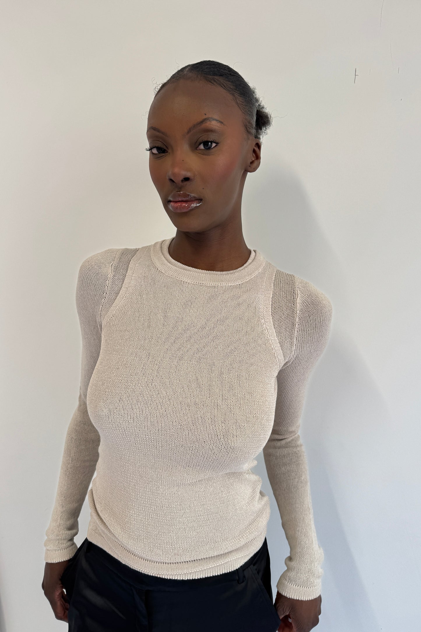 The Naomi Long Sleeve - Oat