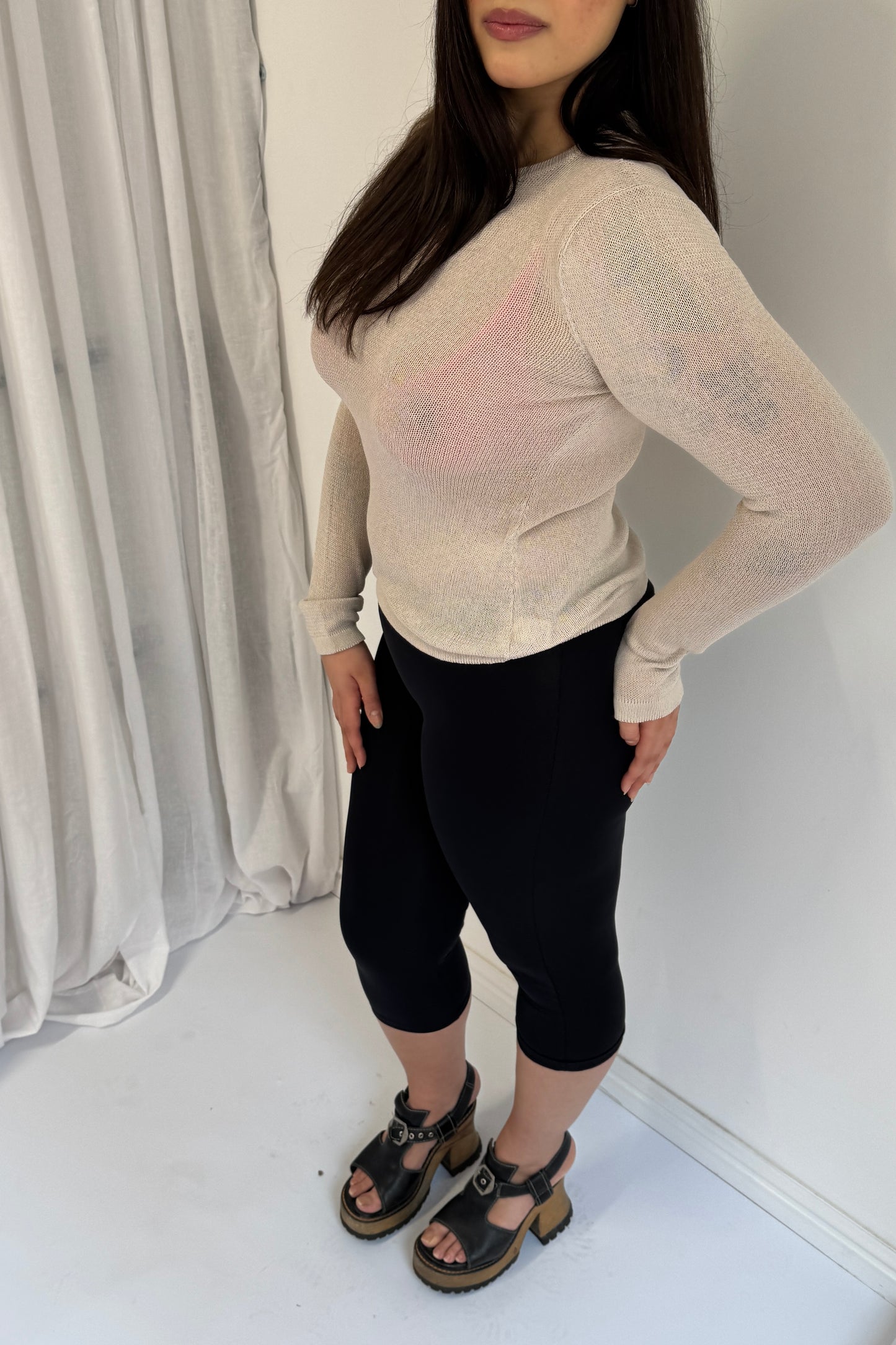 The Naomi Long Sleeve - Oat