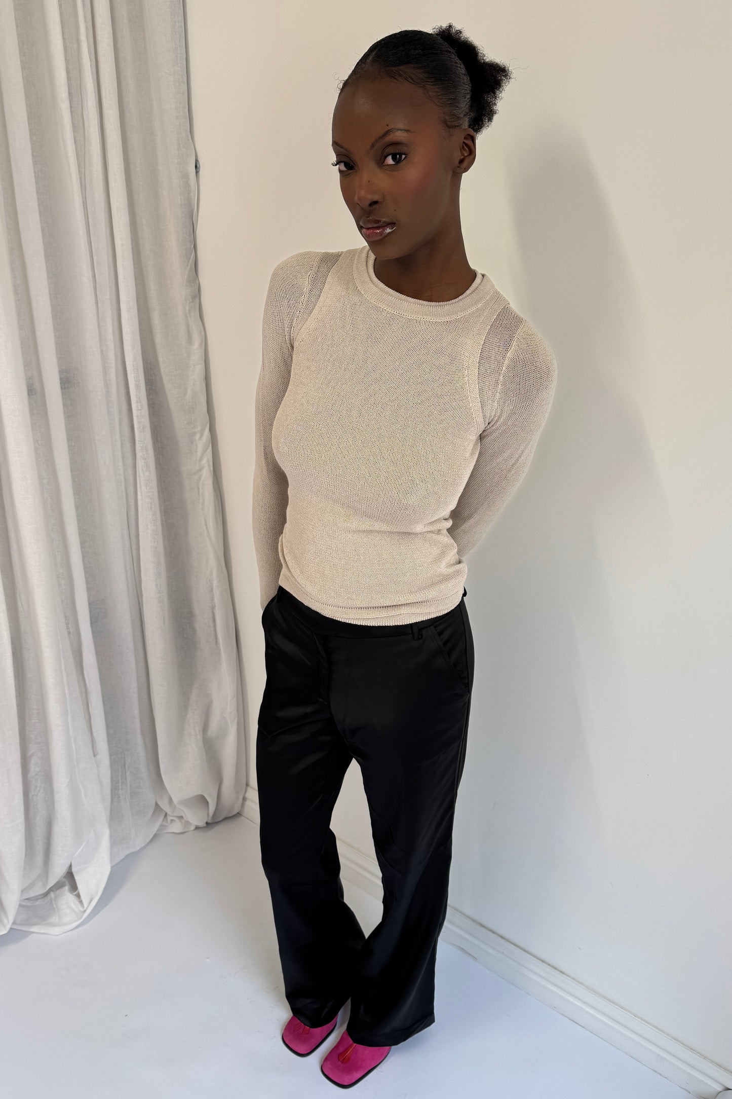 The Naomi Long Sleeve - Oat