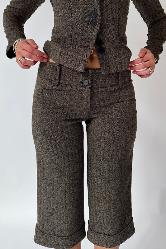 The Saddle Capris - Brown