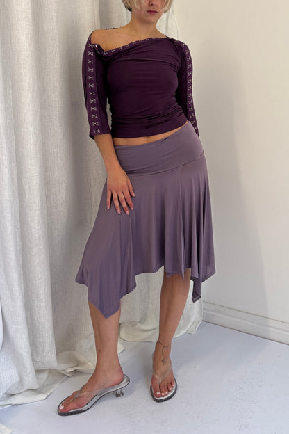 Hooked Top - Aubergine