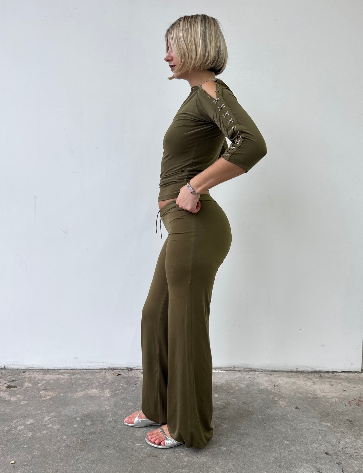 Slinky Trousers - Olive