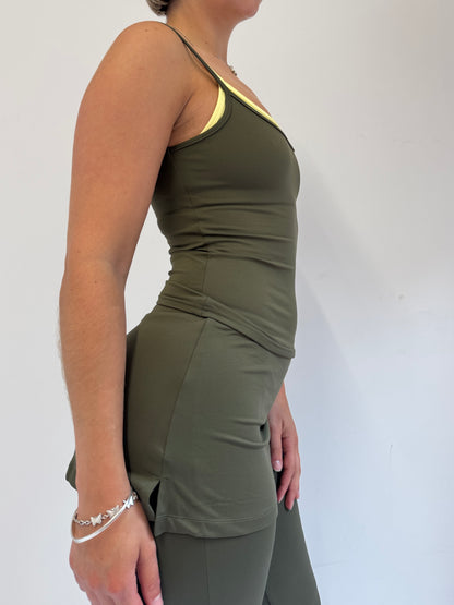 Flex Studio Capris - Khaki