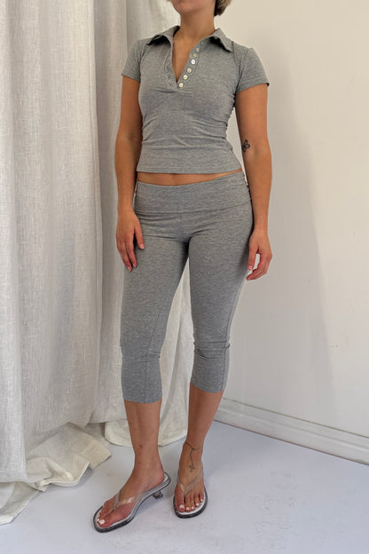 Polo Top - Grey
