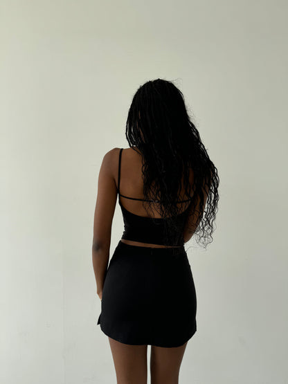 Elle Mini Skirt - Black