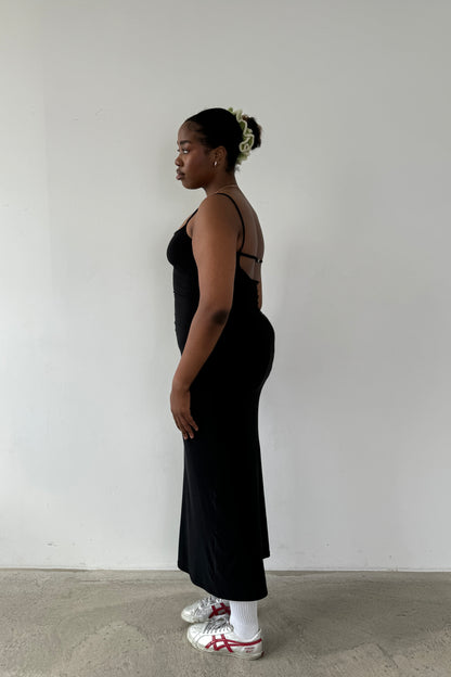Slinky Maxi Dress - Black
