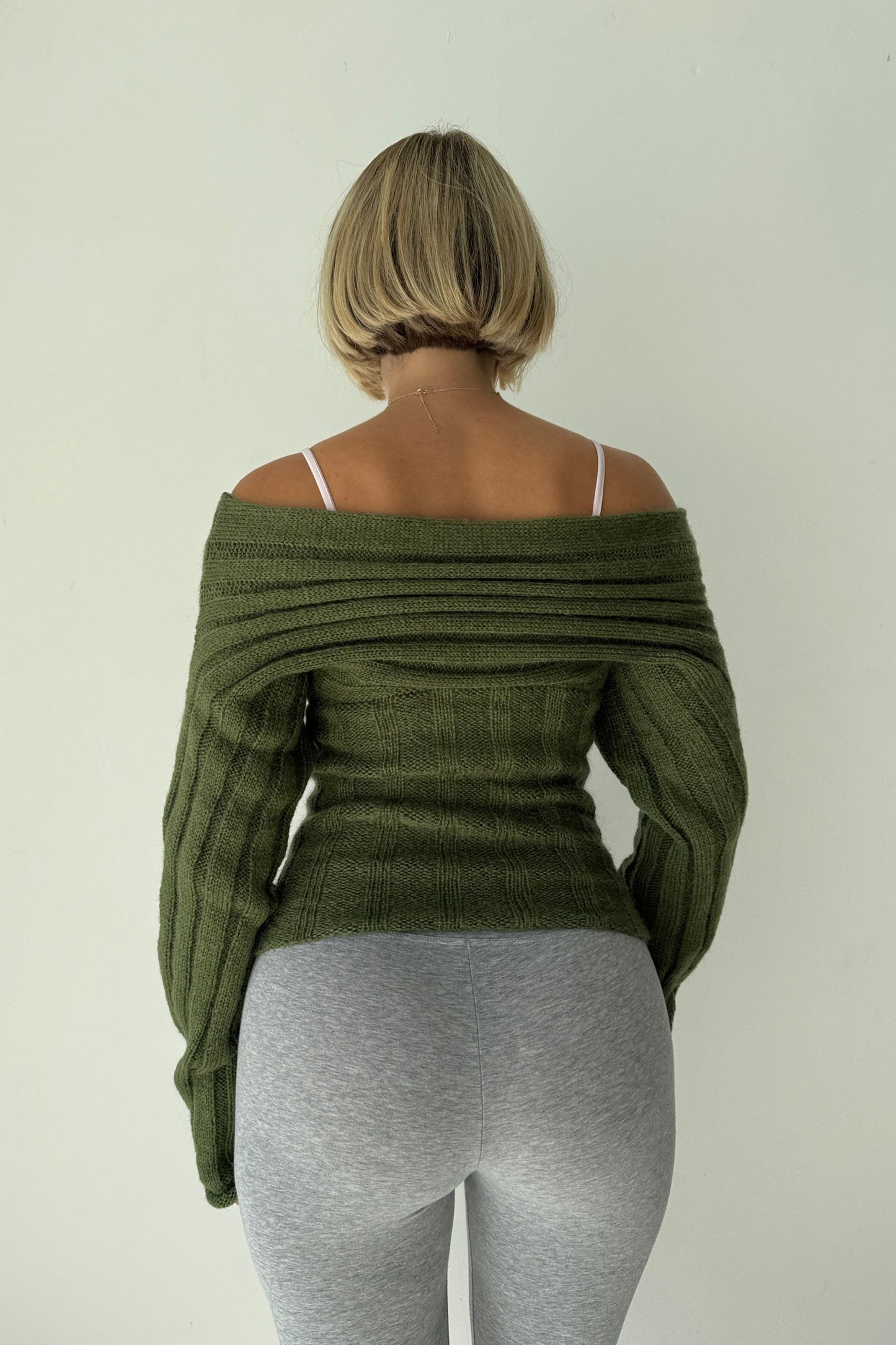 The 2 way knit - olive