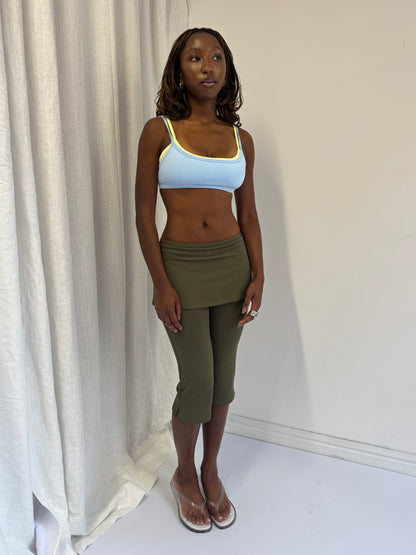 Flex Studio Capris - Khaki