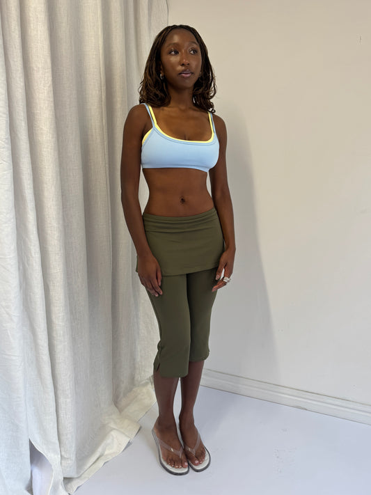 Flex Studio Capris - Khaki