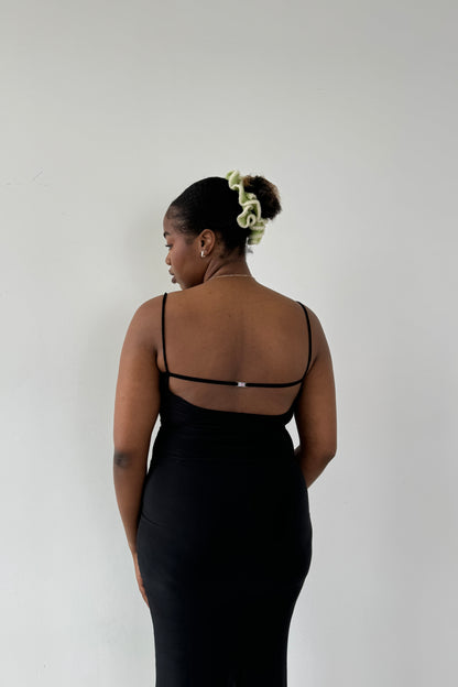 Slinky Maxi Dress - Black