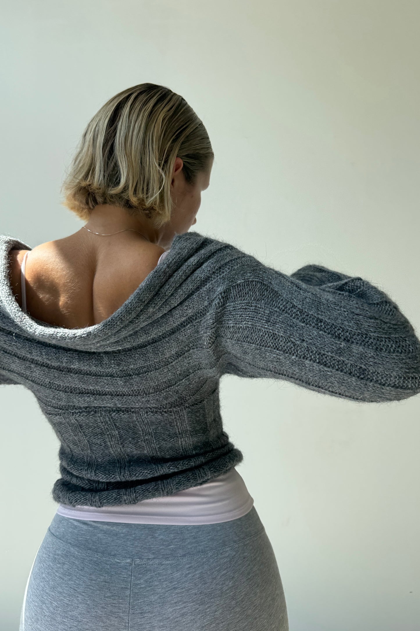 The 2 way knit - steel