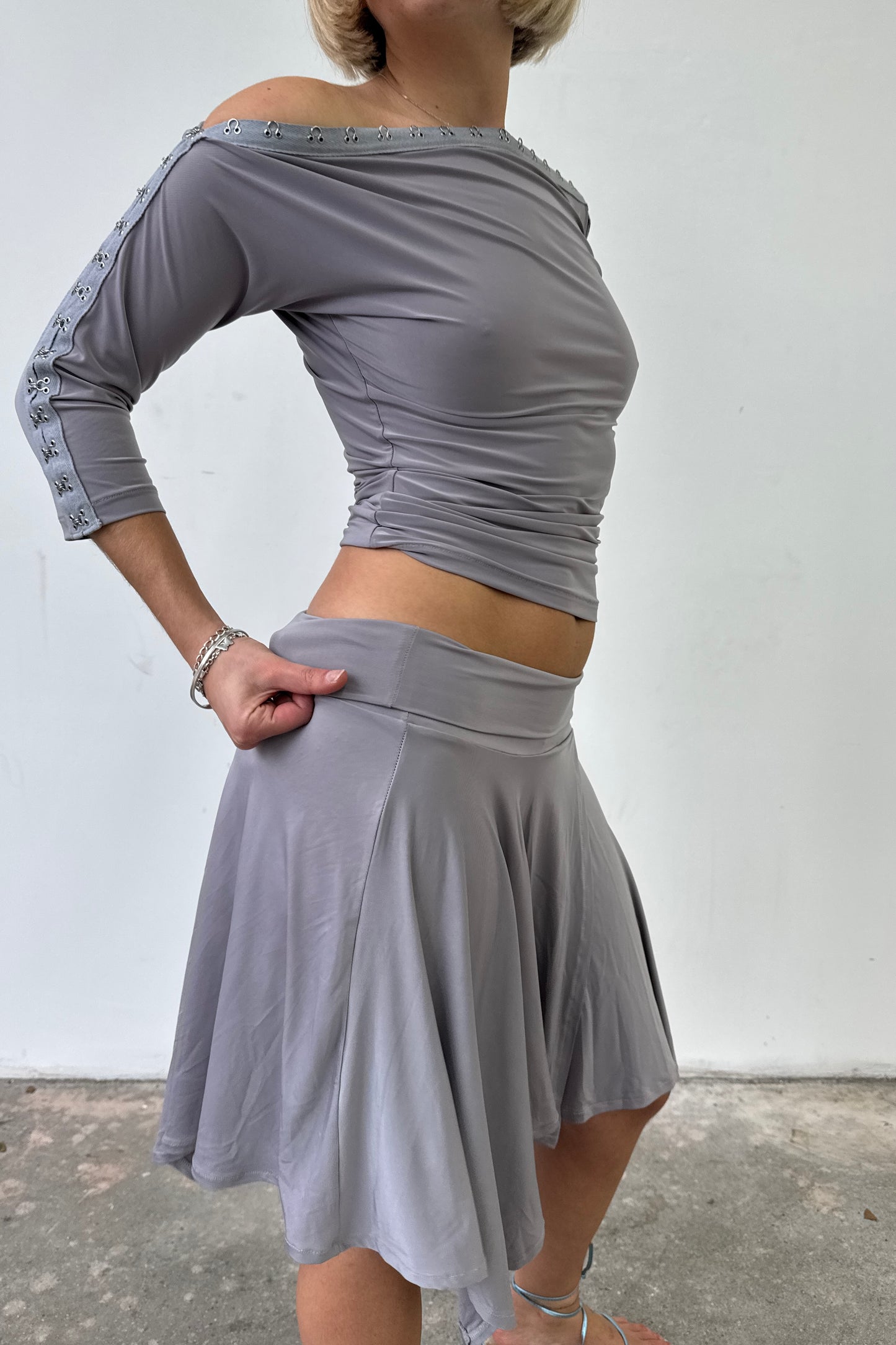 Slinky Skirt - Cloud