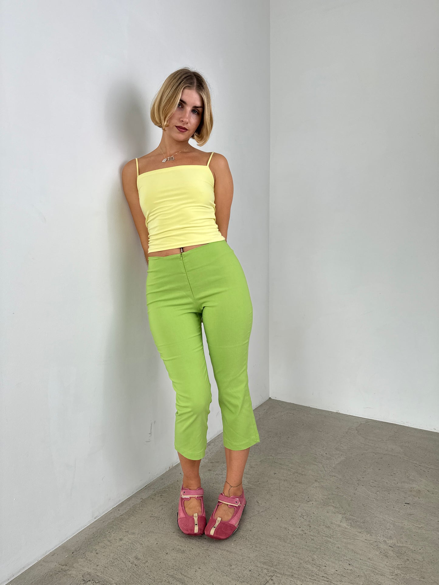 The flared capris - Pistachio