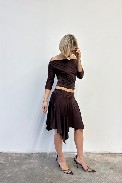 Draped Top - Espresso
