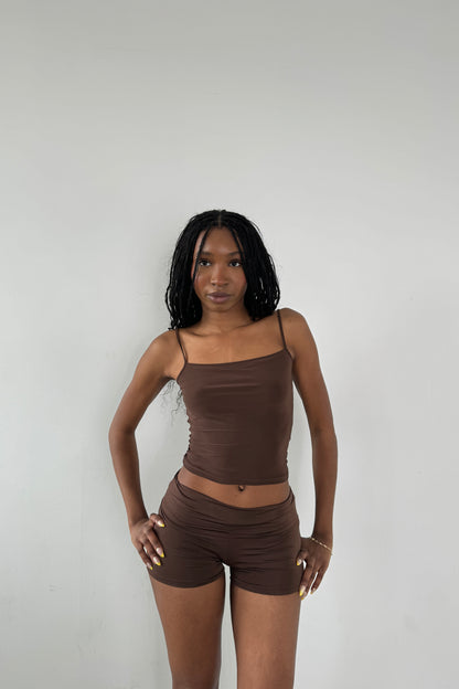 Slinky shorts - Brown