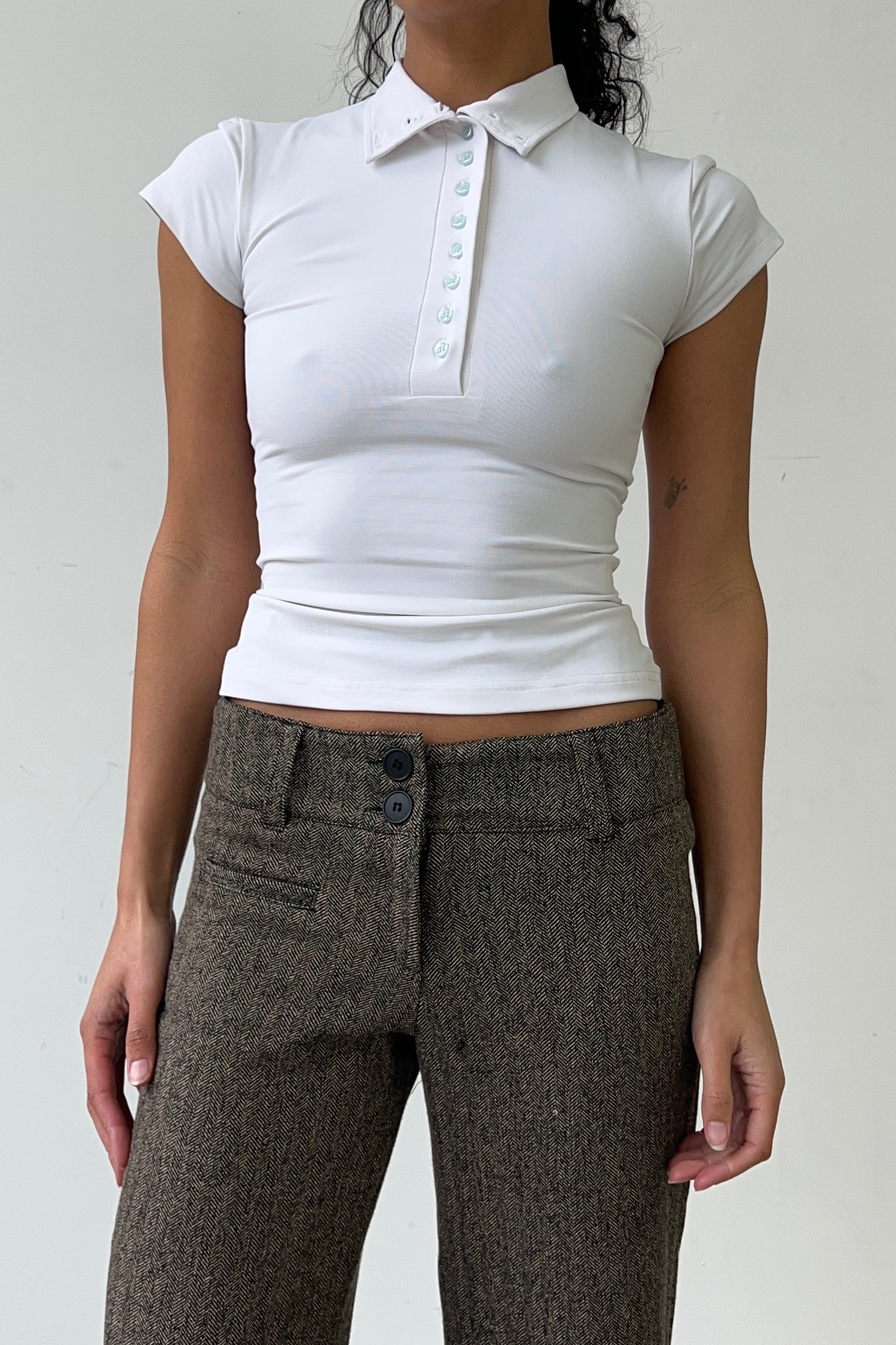 Polo Top - Marshmallow