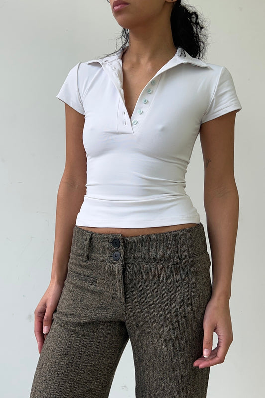 Polo Top - Marshmallow