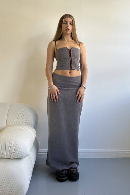 Elle Maxi Skirt - Grey