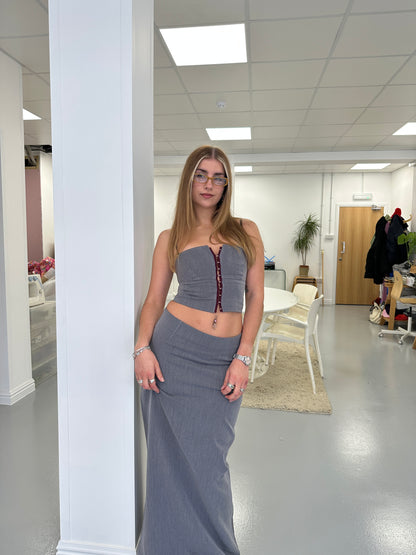 Elle Maxi Skirt - Grey